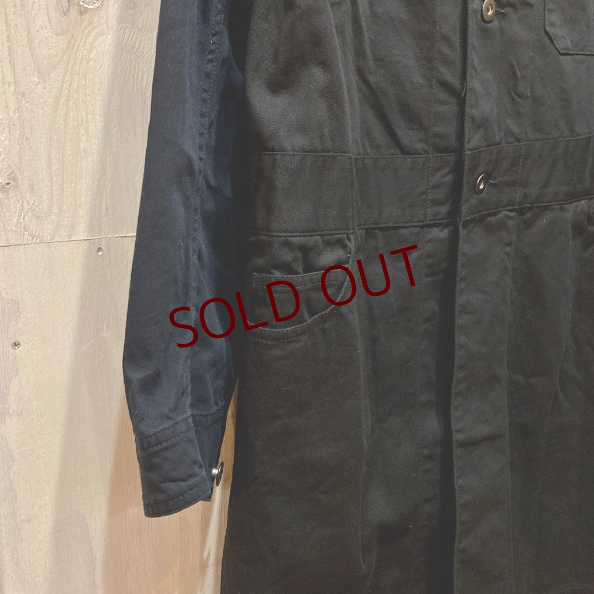 画像6: KEMPEL　アシンメトリー ショップコート/エンジニアコート　size 36 (6)