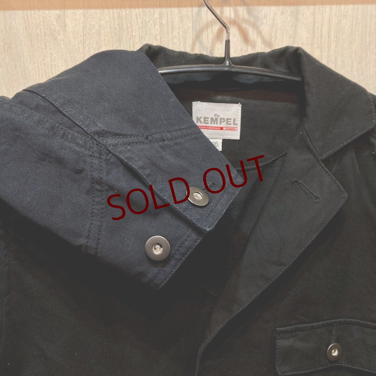 画像5: KEMPEL　アシンメトリー ショップコート/エンジニアコート　size 36 (5)