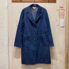 画像1: MARC JACOBS LOOK　デニムチェスターコート　size 6 (1)