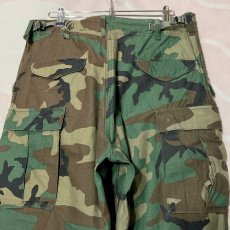 画像7: US軍 80's M-65 ウッドランドカモカーゴパンツ　size M-Short W90xL67 (7)