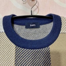 画像7: SHIPS　手洗い可能　カシミア入りコットンハイゲージニット 　size M (7)
