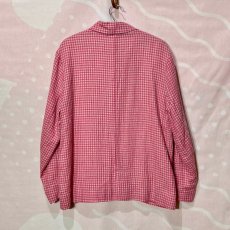 画像3: ICHI Antiquités  ギンガムチェックアンコンジャケット (3)