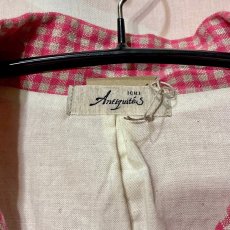 画像7: ICHI Antiquités  ギンガムチェックアンコンジャケット (7)