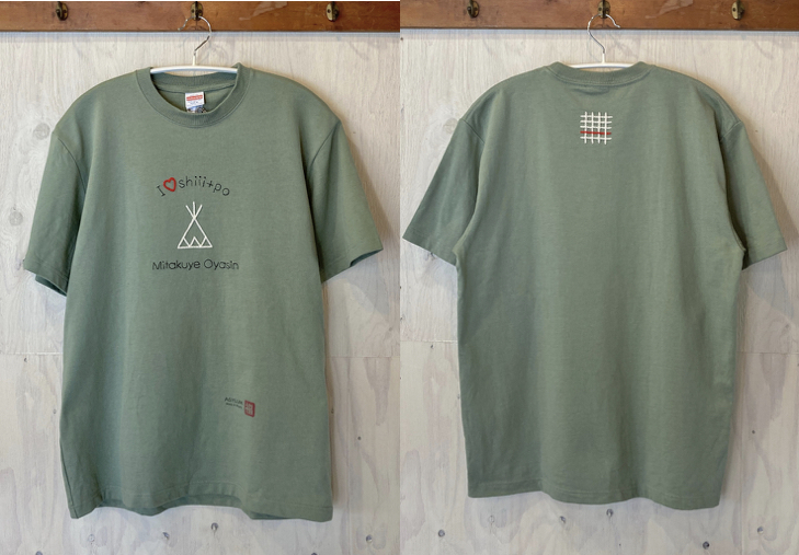 Tipi + 九字の背守りTee完成、オーガニックコットンのヘビーウエイトVer.