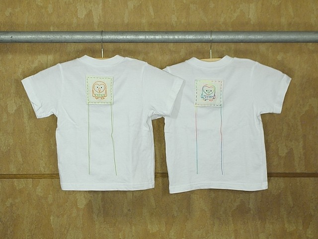 双子のお孫さんへのプレゼント！　背守りTee ふくろう