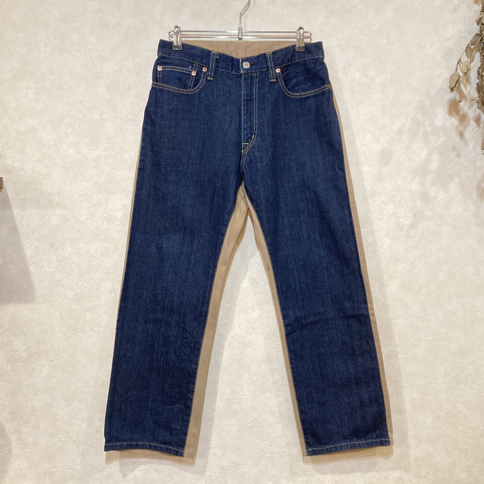 KOJIMA GENES  前後切り替えコンボデニム　size 32（W82 x L70)