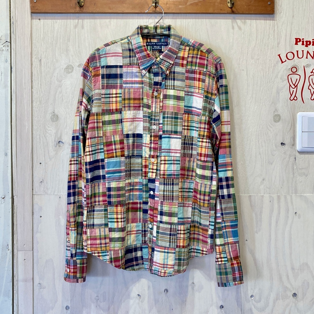 RALPH LAUREN クレイジーマドラスチェックBDシャツ　size  6