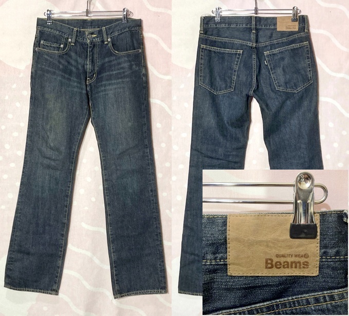 BEAMS   デニム　size M W82xL81