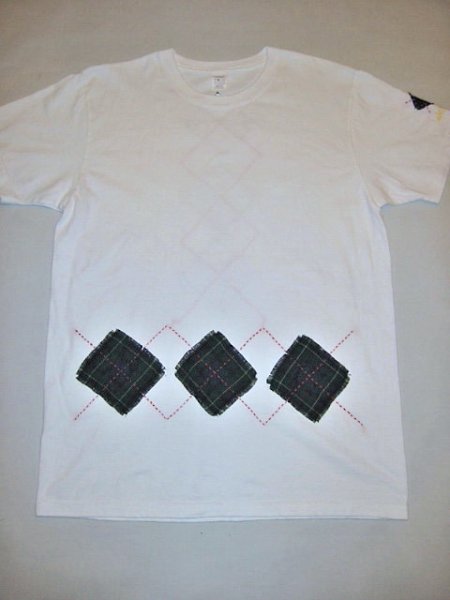 画像1: 【参考商品】　オーダーアシンメトリーアーガイルTee (1)