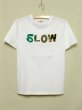 画像1: shiii+po　SLOW Tee　White (1)