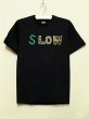 画像1: shiii+po　SLOW Tee　Black (1)