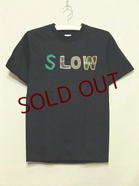 画像1: shiii+po　SLOW Tee　Black (1)