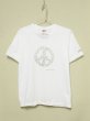 画像1: shiii+po　Hand-Stamp Tee 『MONO Love&Peace』 (1)