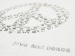 画像4: shiii+po　Hand-Stamp Tee 『MONO Love&Peace』 (4)