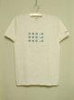 画像1: shiii+po　Hand-Stamp Tee 『Bubbles Organic』  Natural　size XL (1)