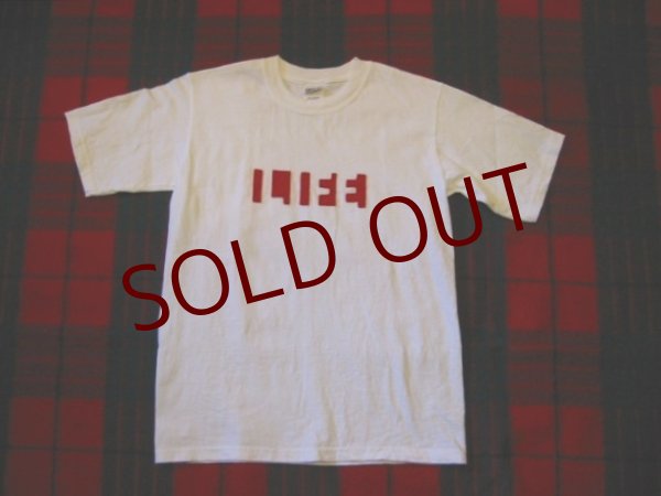 画像1: LIFE Tee　White/Red (1)