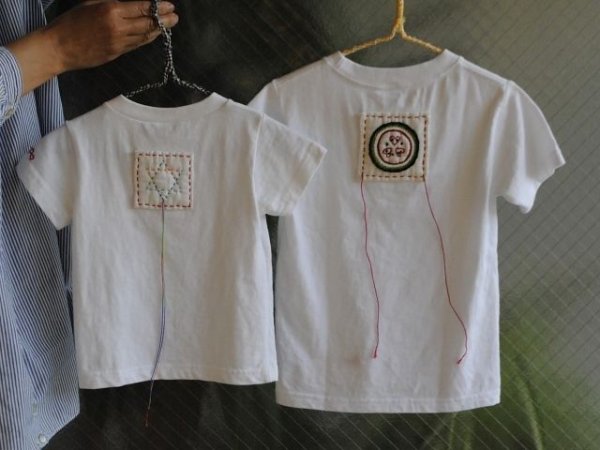 画像1: 【参考商品】 オーダー背守りTee　for Sister of Kaho & Sawa (1)