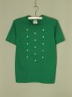 画像1: shiii+po　ドットボタンTee　Green (1)