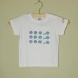 画像1: shiii+po　Hand-Stamp Tee 『Bubbles』 Babyサイズ（80,90） (1)