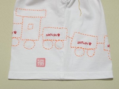 画像1: shiii+po　背守りTee　choochoo train　Orange