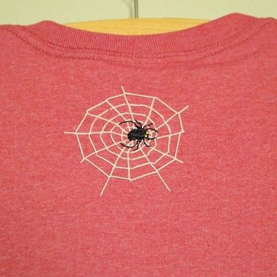 画像1: 【参考商品】オーダー背守りTee　Mitakuye Oyasin + Spider Trap　濃赤杢