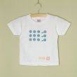 画像1: shiii+po　Bubbles + 背守りTee ココペリ　White (1)