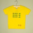 画像1: shiii+po　Bubbles + 背守りTee ふくろう　Yellow (1)