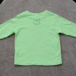 画像2: shiii+po　モノグラムテトラ+ふくろうの背守りロンTee　L.Green　size 3 （90〜100） (2)