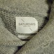 画像5: SATURDAYS SURF NYC　ショールカラーニット　L.Gray　size XS (5)