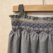 画像3: KEITA MARUYAMA　刺繍入りスカート　L.Gray size 1 （W68cm） (3)