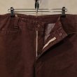 画像4: SUNDAY WORKS 尾錠付き後染めワークパンツ　Brown　size L（W93 x L82） (4)