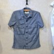 画像1: CEI for BEAMS　SS リネンマルチポケットワークシャツ　Blue　size M (1)