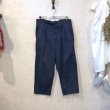 画像1: bulle de savon　ハイウエストワイドクロップドパンツ　Navy size F （82x53） (1)