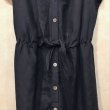 画像4: SHIPS フレンチスリーブリネン混ワンピース　Navy size M (4)