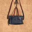 画像1: PotioR 2Way レザーハンドバッグ　Navy (1)