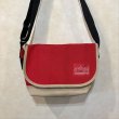 画像1: Manhattan Portage USA　CORDURA/Suede メッセンジャーバッグ　Red/ beige (1)