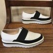 画像4: Pertini Spain  レザーコンビシューズ　 Black/White  size 36 (4)