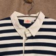 画像3: BEAMS BOY　7部袖切り替えラガーシャツ　White/Navy (3)