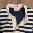 画像4: BEAMS BOY　7部袖切り替えラガーシャツ　White/Navy (4)