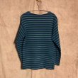 画像2: Le Minor France　ボーダーバスクシャツ　Navy/Green size 1 (2)