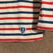 画像3: ORCIVAL France　LS ボートネックボーダーカットソー　White/Blue/Red　size 2 (3)