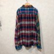 画像2: CUBE SUGAR　ムラ織パネル切替シャツ　size M (2)