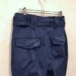 画像5: ISABEL MARANT ÉTOILE France コットンパンツ Navy　size 1 （w86 x L63） (5)