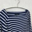 画像3: SACRA TOKYO　スクエアネックコットンニット　Navy/White  size 38 (3)