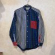 画像1: BLUE LABEL by UNITED ARROWS　タータンチェッククレイジーパターンシャツ　size M (1)