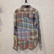 画像2: REMI RELIEF　LS クレイジーパッチワークシャツ　size S (2)