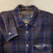 画像4: SAGE DE CRET  色乗せ染色チェックシャツ   size M (4)