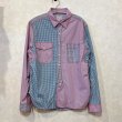 画像1: BEAMS HEART　クレイジーパターンワークシャツ　size M (1)