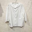 画像1: Crafted　セーラーカラーコットンリネンシャツ　size M (1)