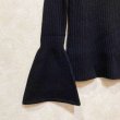 画像3: ALLUDE　ベルスリーブ カシミアデザインニット　size S (3)